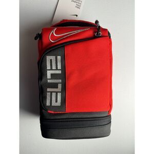 Nike Elite Fuel Pack Insulated Zippered Lunch Bag Univ. Red + Black 9A2904 NEW